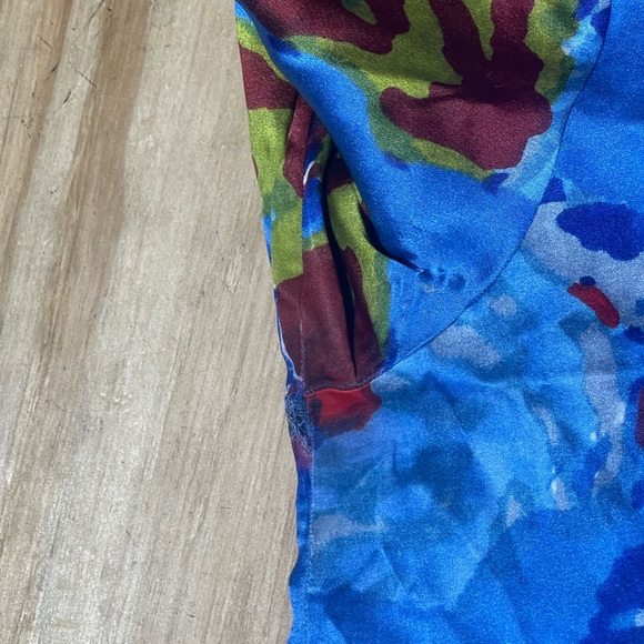 LISA CORTI blouse top print long sleeve Crewneck @j - Picture 5 of 7